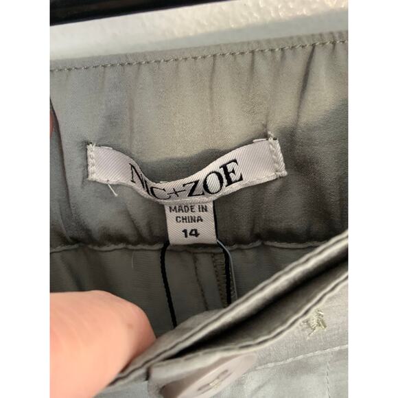 Nic + Zoe Soft Drape Wide-Leg‎ Pant In Tarragon NWT size 14 - Picture 3 of 9